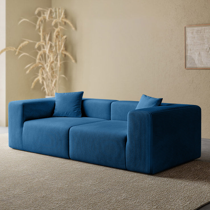 Compressed Couch Boneless Sponge Sofa blue- Lkikos.com