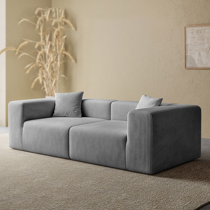 Compressed Couch Boneless Sponge Sofa dark grey- Lkikos.com