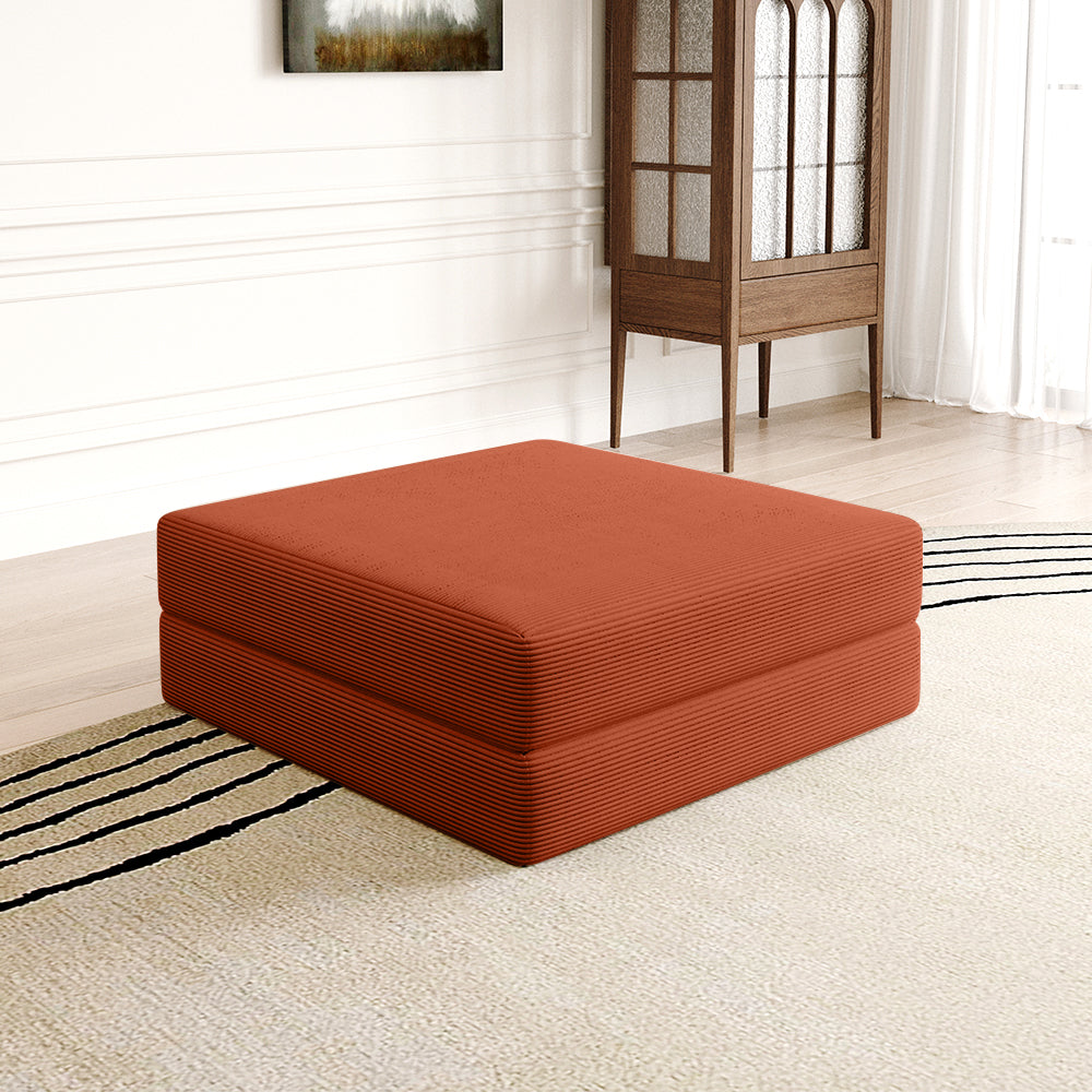 Compression Sofa Ottoman orange red- Lkikos.com