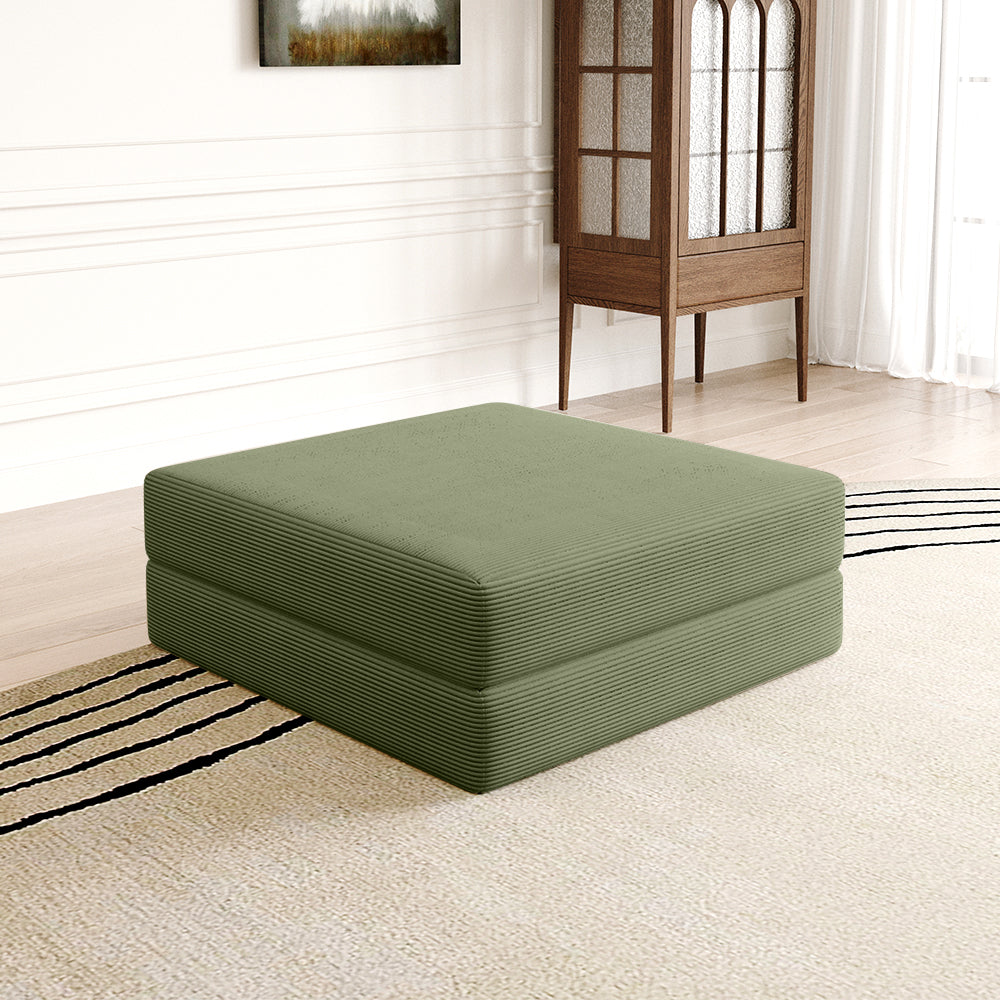 Compression Sofa Ottoman pea green- Lkikos.com
