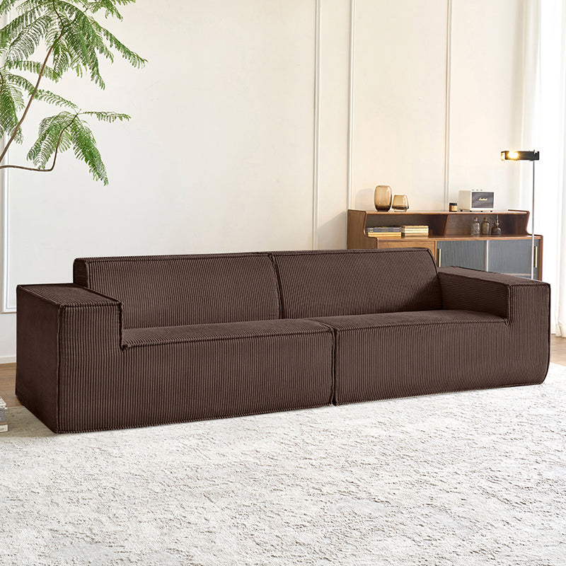 Vacuum Compressed Foam Sofa in brown - Lkikos.com