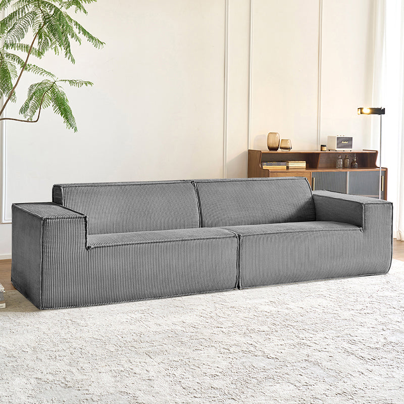 Vacuum Compressed Foam Sofa in grey - Lkikos.com