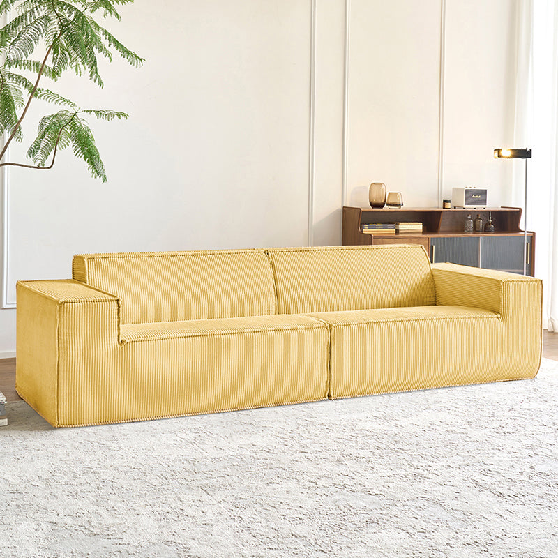 Vacuum Compressed Foam Sofa in yellow - Lkikos.com