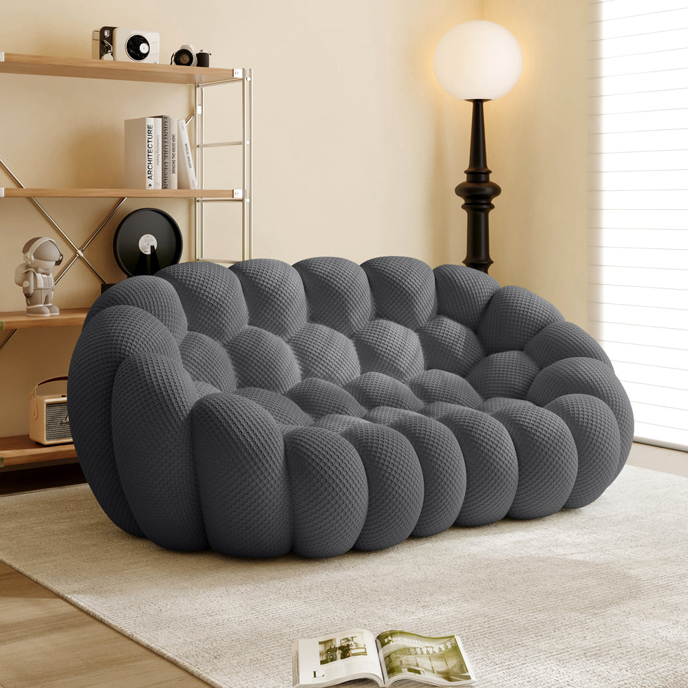 Vacuum Compression Bubble Sofa 2 seat in Dark Gray - Lkikos.com