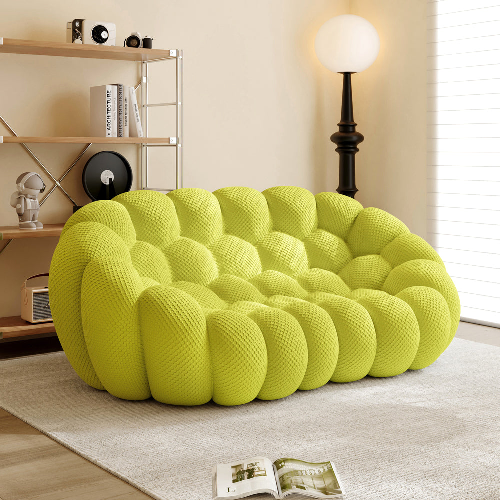 Vacuum Compression Bubble Sofa 2 seat in Fluorescent Green - Lkikos.com