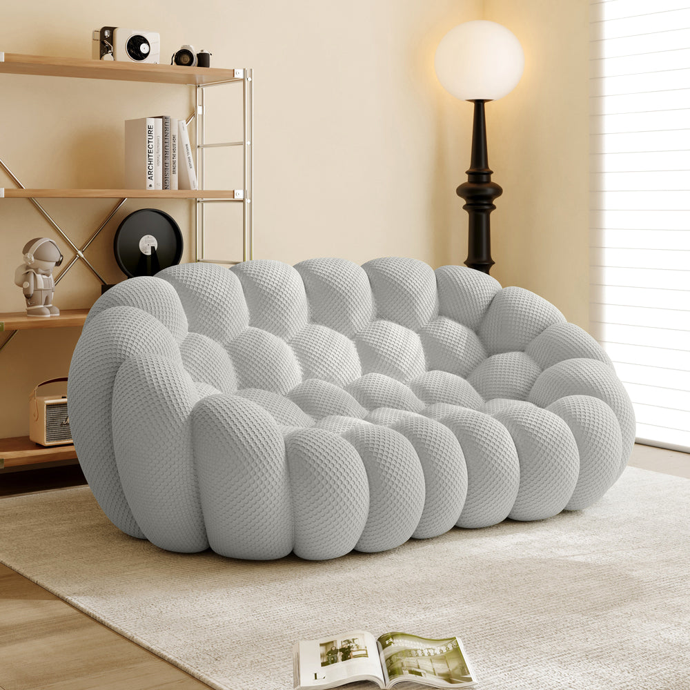 Vacuum Compression Bubble Sofa 2 seat in Light Gray - Lkikos.com
