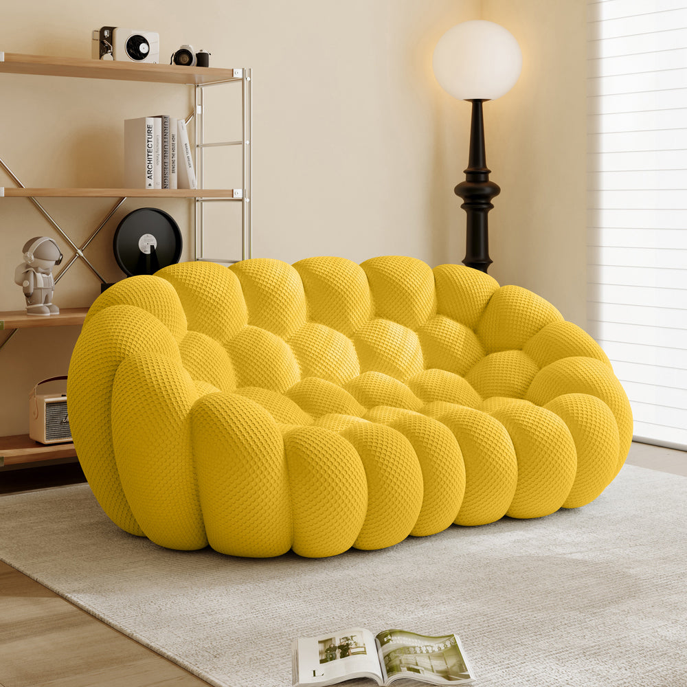 Vacuum Compression Bubble Sofa 2 seat in Yellow - Lkikos.com