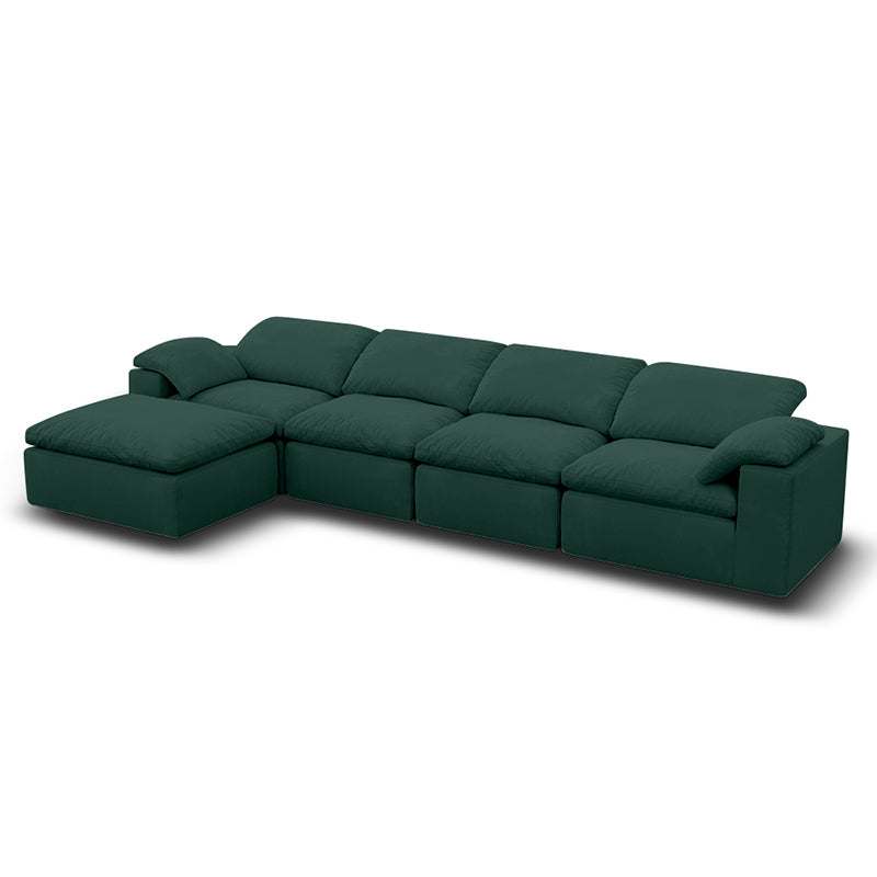 Vacuum Sealed Compression Sofa Velvet Cloud Sofa picture 10 in green - Lkikos.com