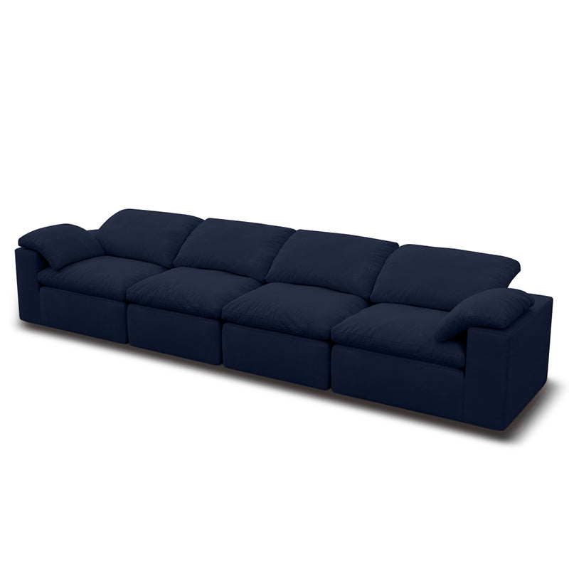 Vacuum Sealed Compression Sofa Velvet Cloud Sofa picture 11 in blue - Lkikos.com