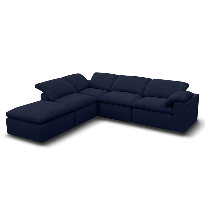 Vacuum Sealed Compression Sofa Velvet Cloud Sofa picture 16 in blue - Lkikos.com