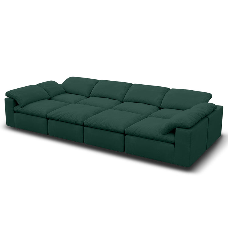 Vacuum Sealed Compression Sofa Velvet Cloud Sofa picture 17 in green - Lkikos.com