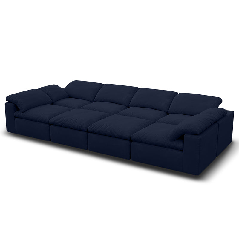 Vacuum Sealed Compression Sofa Velvet Cloud Sofa picture 7 in blue - Lkikos.com