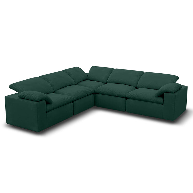 Vacuum Sealed Compression Sofa Velvet Cloud Sofa picture 7 in green - Lkikos.com