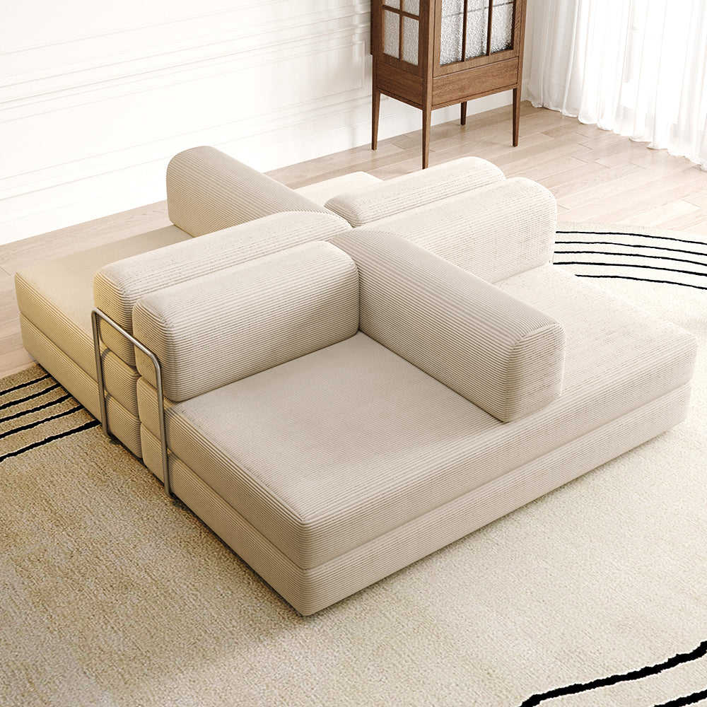 Vacuum Sealed Compression Sofa with Chaise Lounge picture2-Lkikos.com