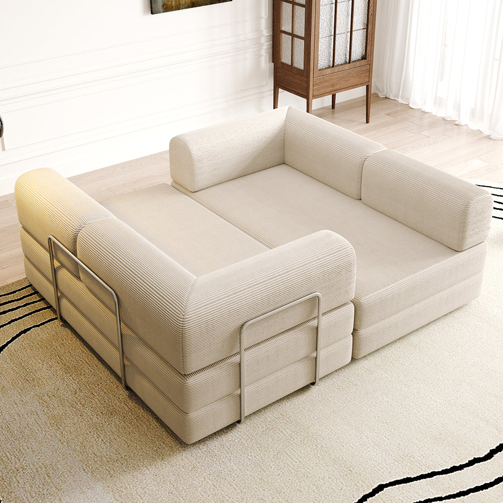 Vacuum Sealed Compression Sofa with Chaise Lounge picture3-Lkikos.com