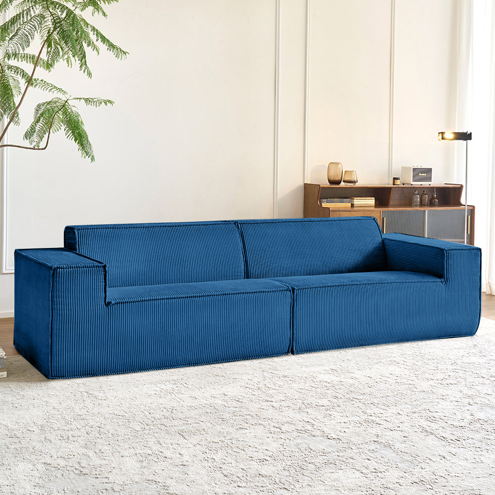 blue Compressed Foam Sofa in a box - Lkikos.com