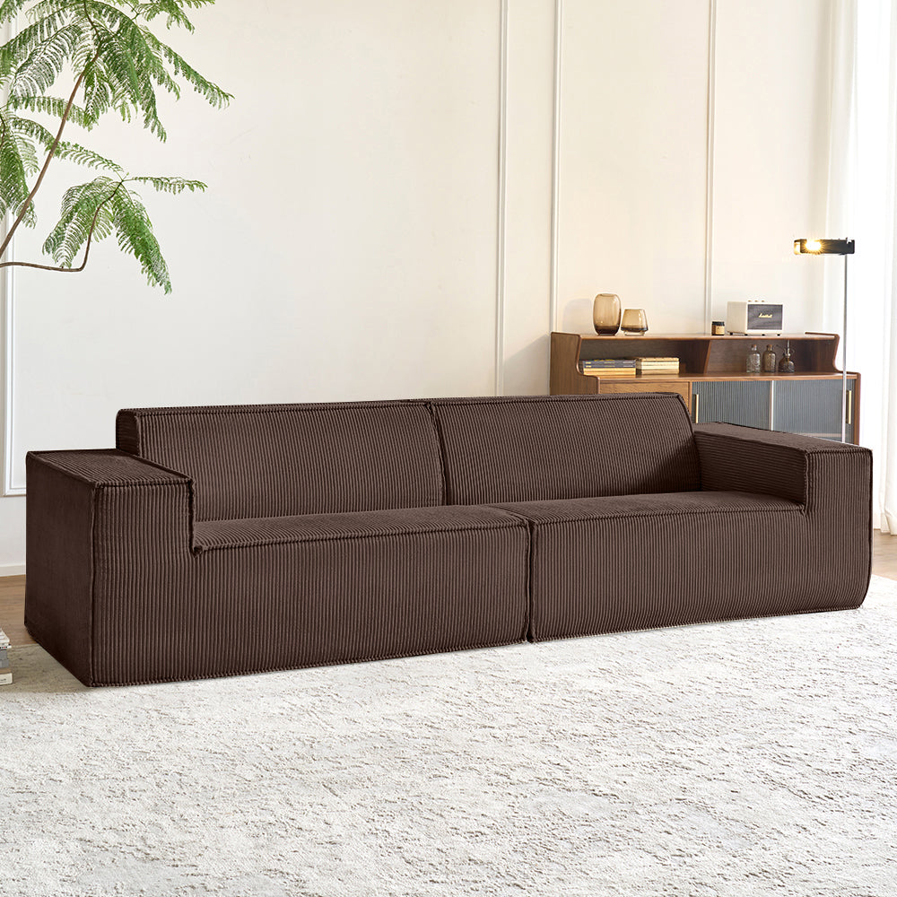 brown Compressed Foam Sofa in a box - Lkikos.com