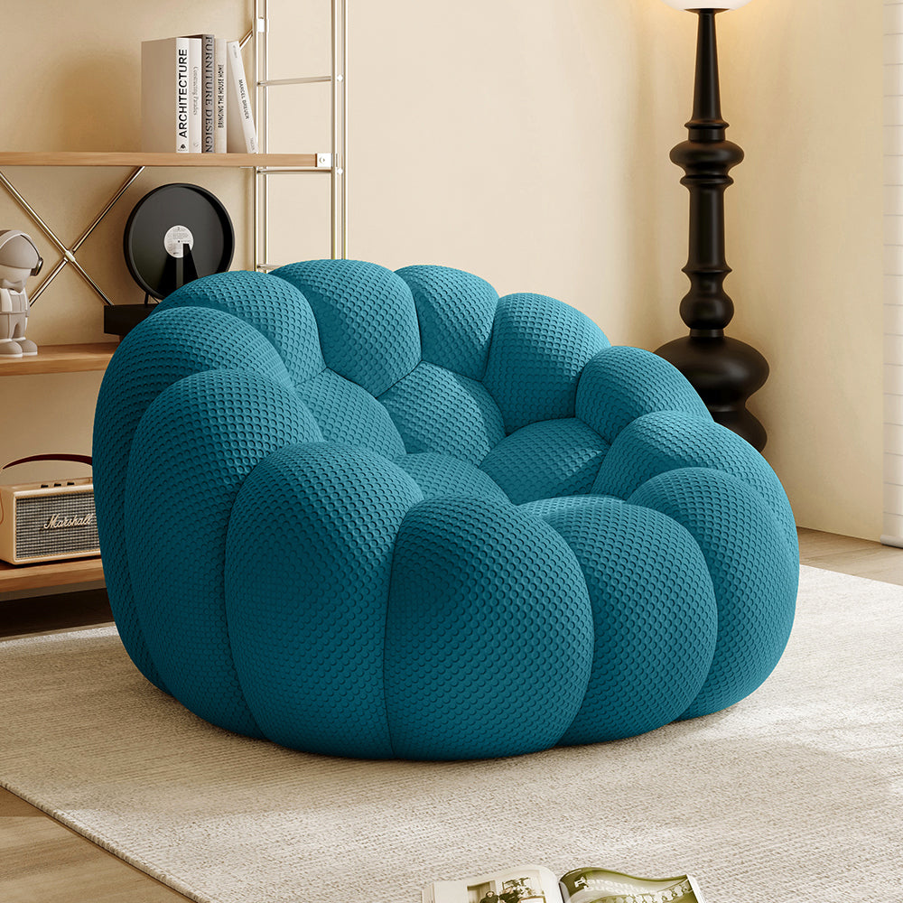 compressed bubble sofa in Deep peacock Blue - Lkikos.com