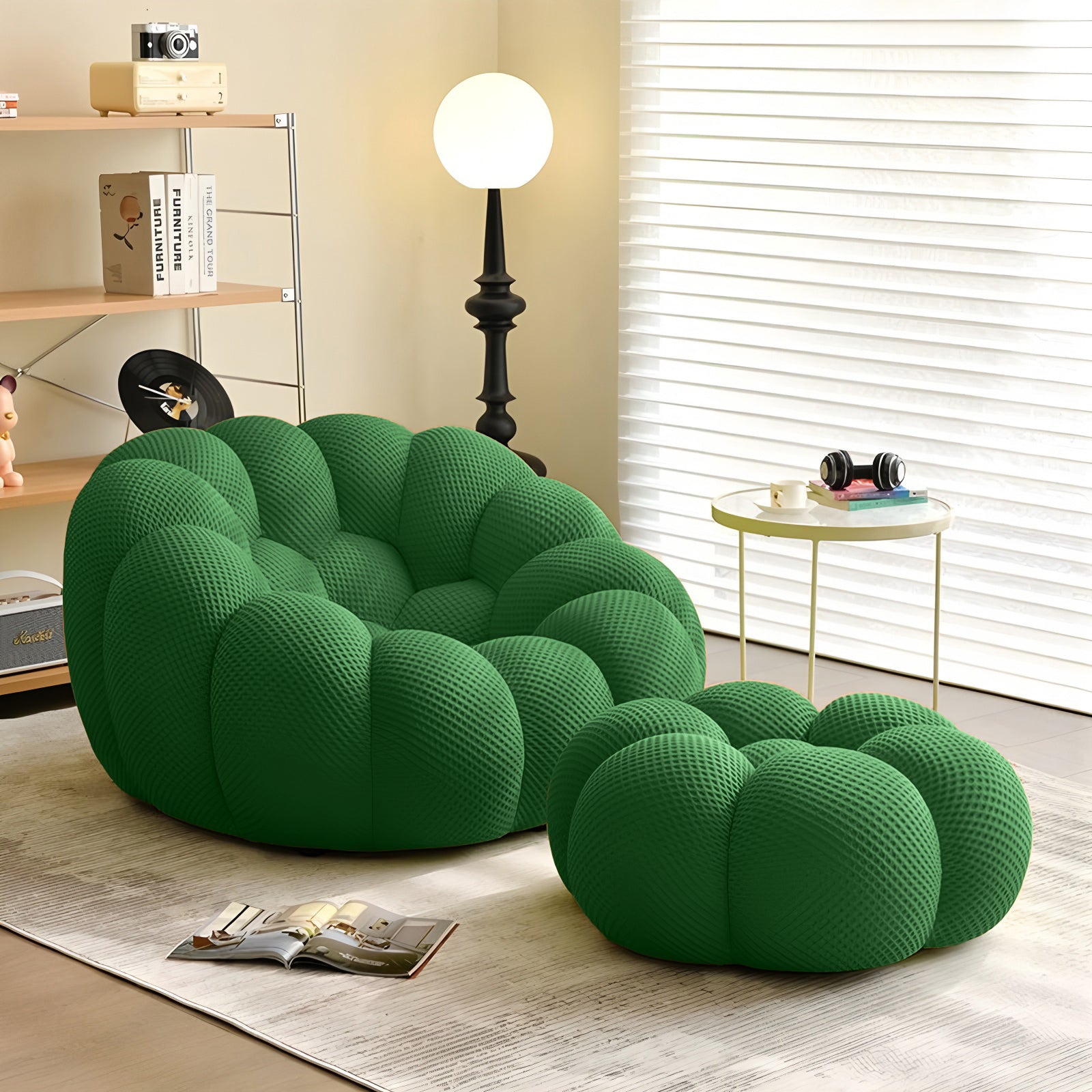 green compressed bubble sofa - Lkikos.com
