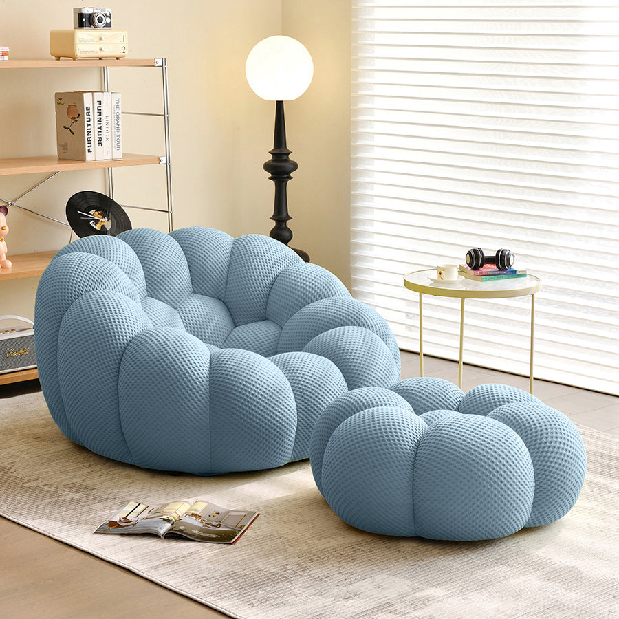 light blue compressed bubble sofa - Lkikos.com