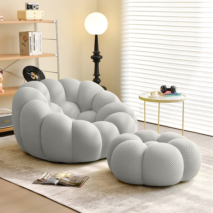 light gray compressed bubble sofa - Lkikos.com