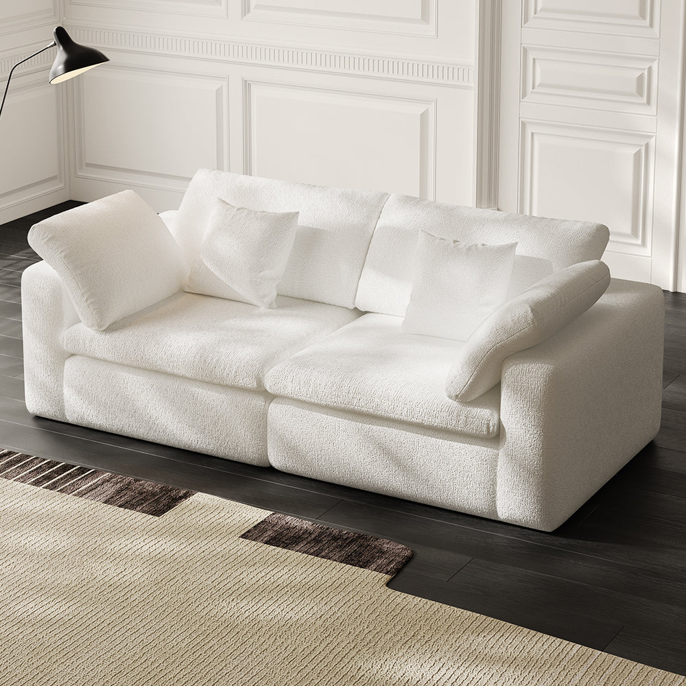 Lkikos 2-Seater Cloud Couch – front angle view