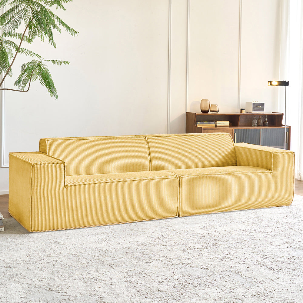 yellow Compressed Foam Sofa in a box - Lkikos.com