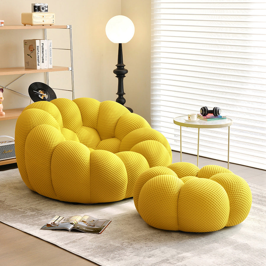yellow compressed bubble sofa - Lkikos.com
