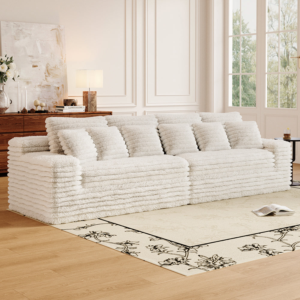 Plush Fabric Sofas - A must-have for winter warmth - Lkikos.com