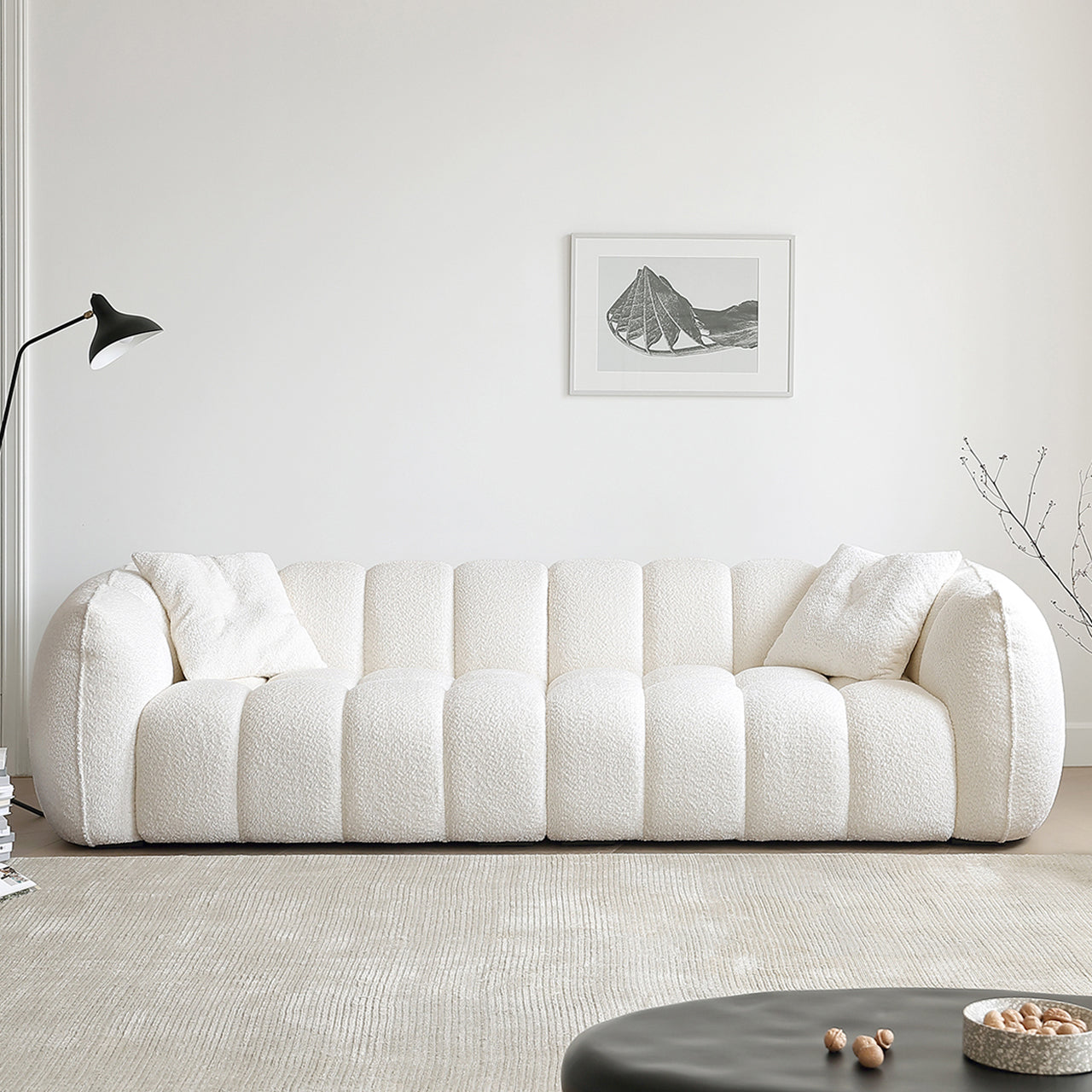 Modern Cozy Sectional Couch Big Living Room Pumpkin Sofa