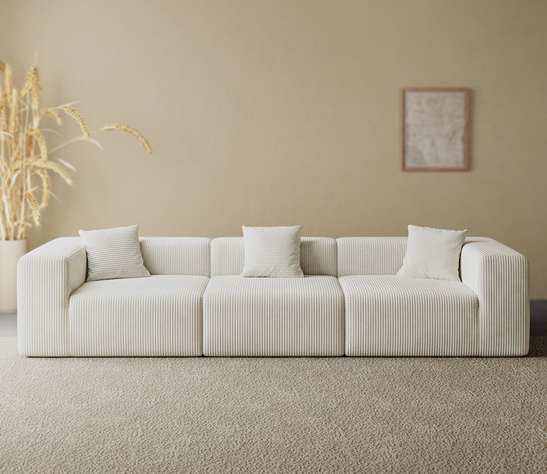 Compressed Corduroy Sectional Couch