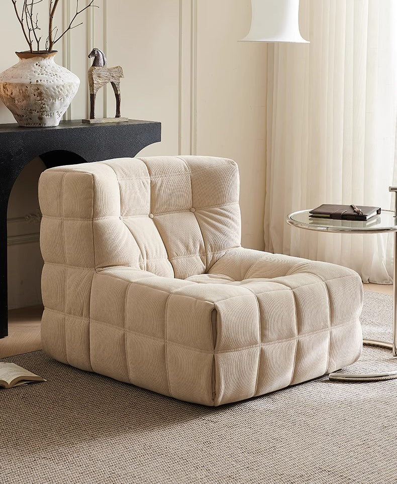 Modern Small Comfy Corduroy Compression Couch