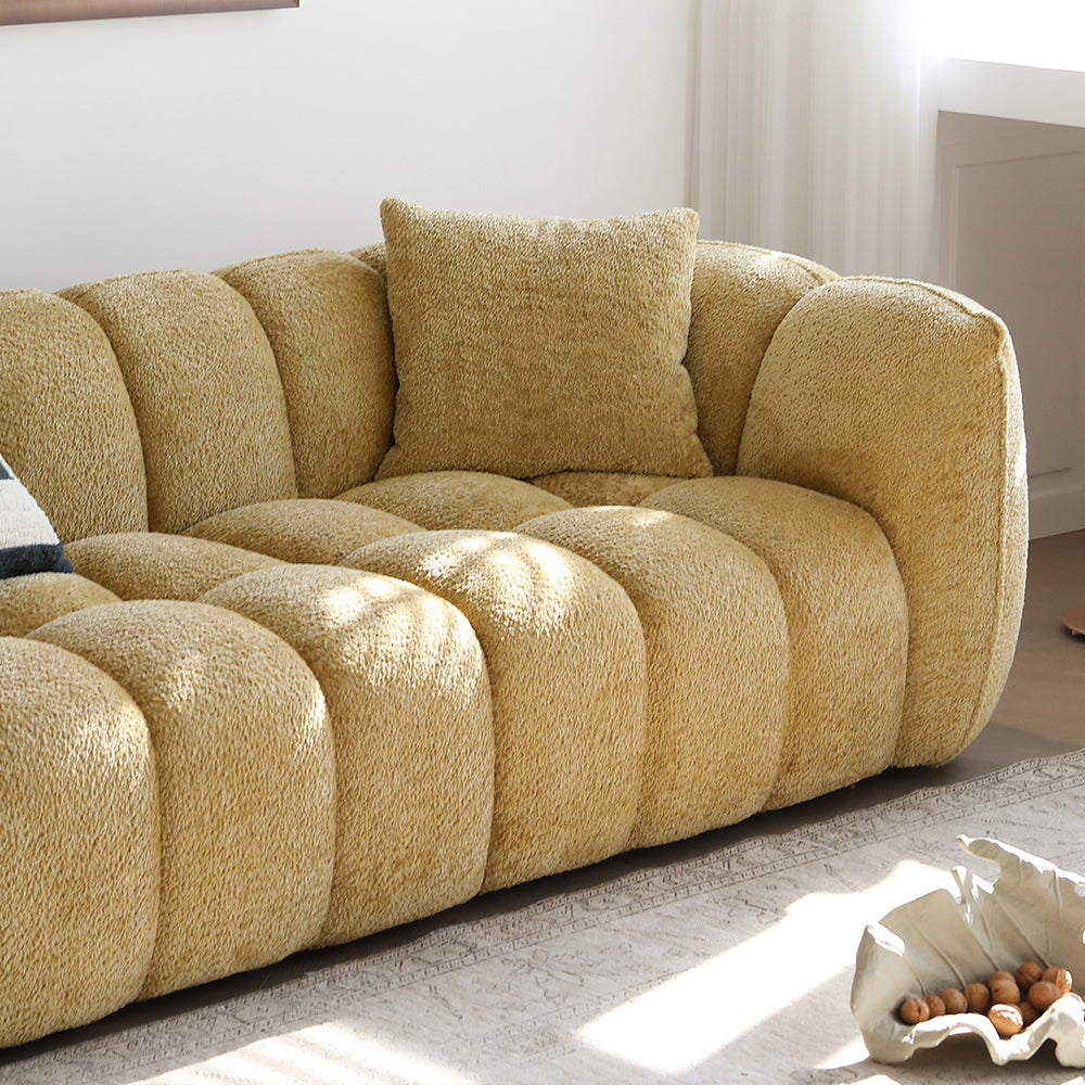 Modern Cozy Sectional Couch Big Living Room Pumpkin Sofa