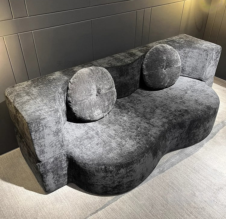 2 to 1 sofa grey-Lkikos.com
