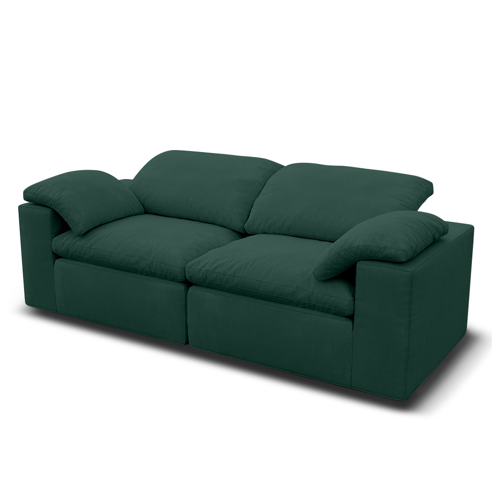 Cloud Sofa 2-seater Green - Lkikos.com