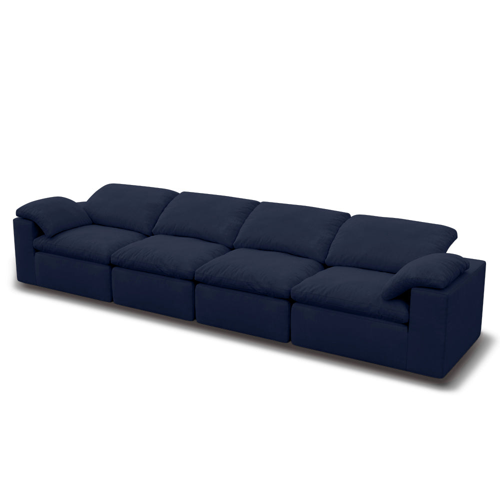 Cloud Sofa 4-seater Blue - Lakkos.com