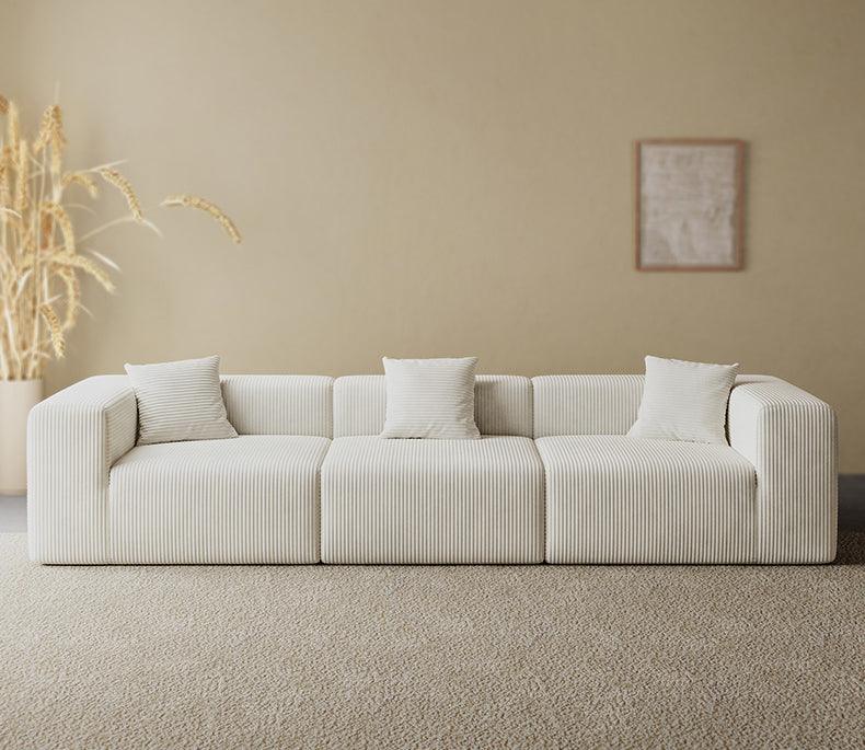 Compressed Corduroy Sectional Couch - Lkikos.com