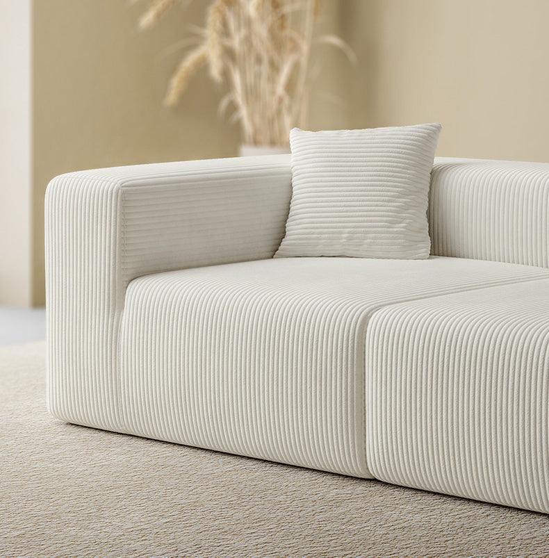 Compressed Corduroy Sectional Couch - Lkikos.com
