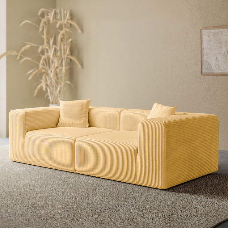 Compressed Couch Boneless Sponge Sofa yellow- Lkikos.com
