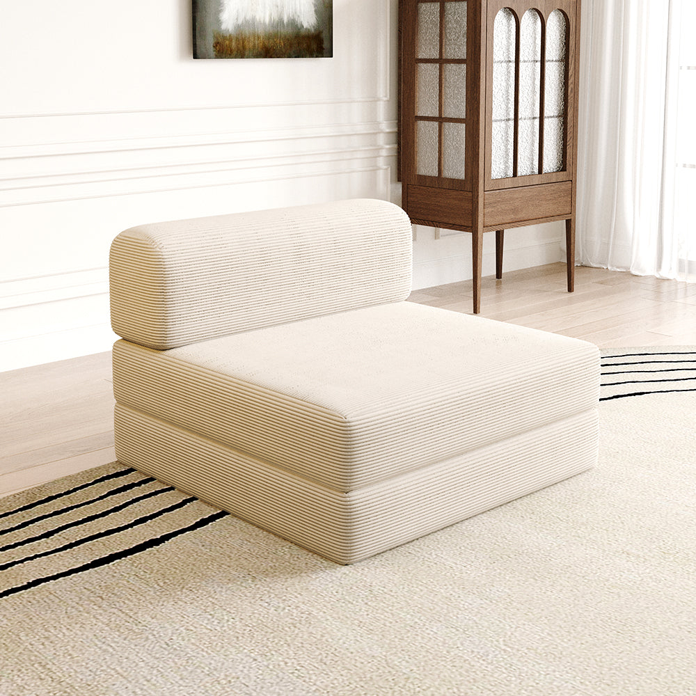 Armless Compressed Sofa in a Box | Modular Floor Couch – Lkikos