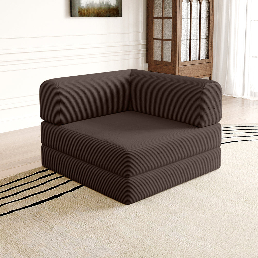 Compression Sofa Corner brown - Lkikos.com