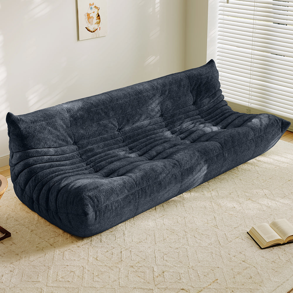 Lkikos Togo Sofa 4 seater in Blue - Lkikos.com