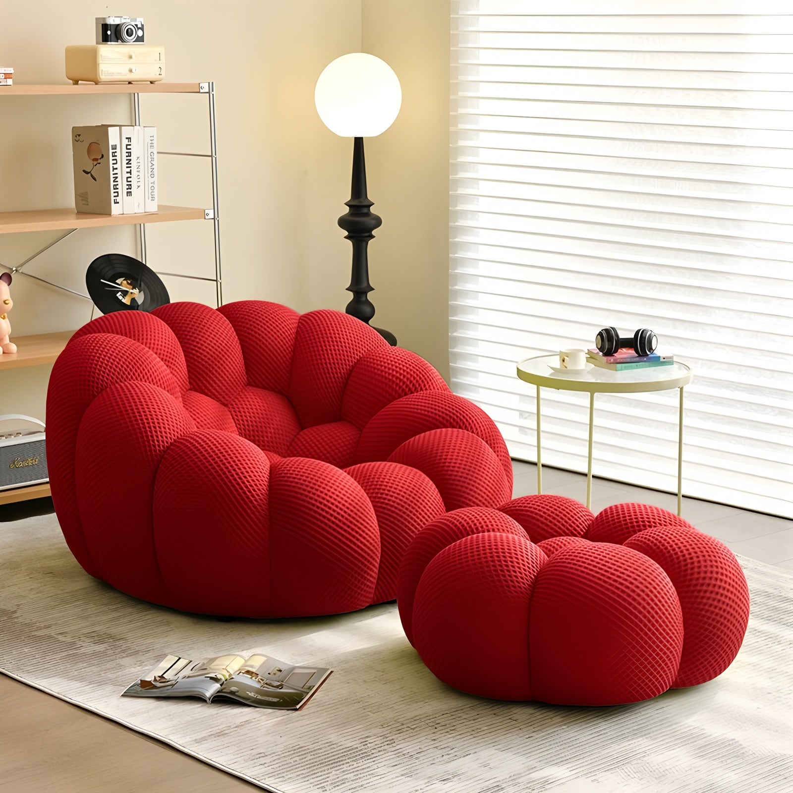Red compressed bubble sofa - Lkikos.com