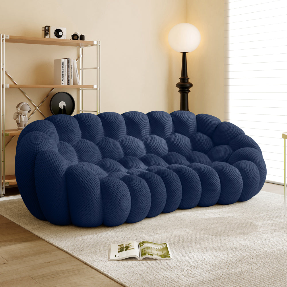 Vacuum Compression Bubble Sofa 3 seat in Dark Blue - Lkikos.com