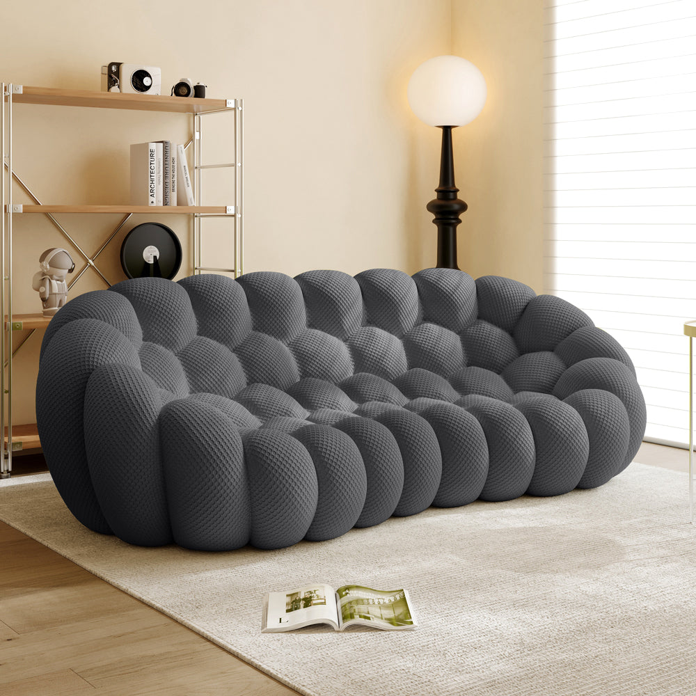 Vacuum Compression Bubble Sofa 3 seat in Dark Gray - Lkikos.com