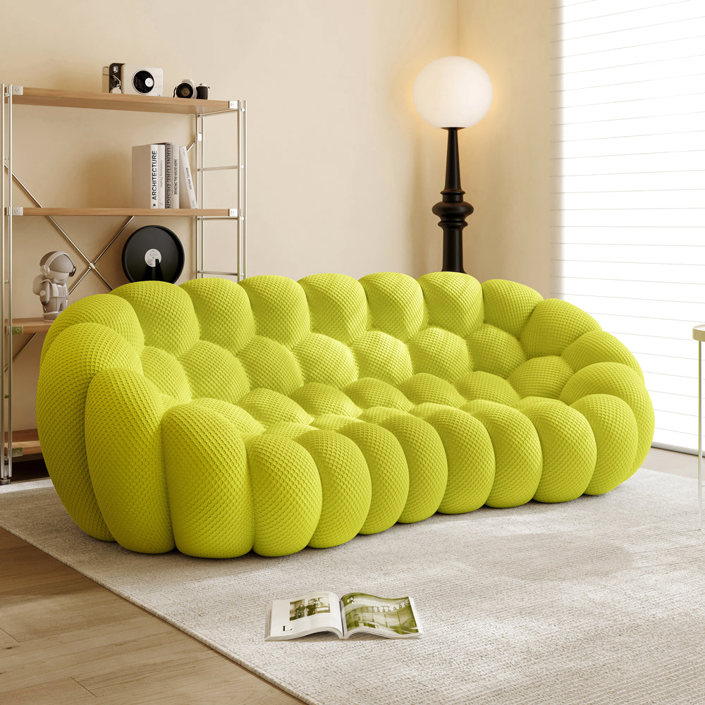 Vacuum Compression Bubble Sofa 3 seat in Fluorescent Green - Lkikos.com