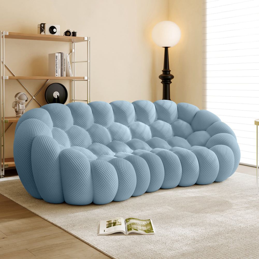 Vacuum Compression Bubble Sofa 3 seat in Light Blue - Lkikos.com