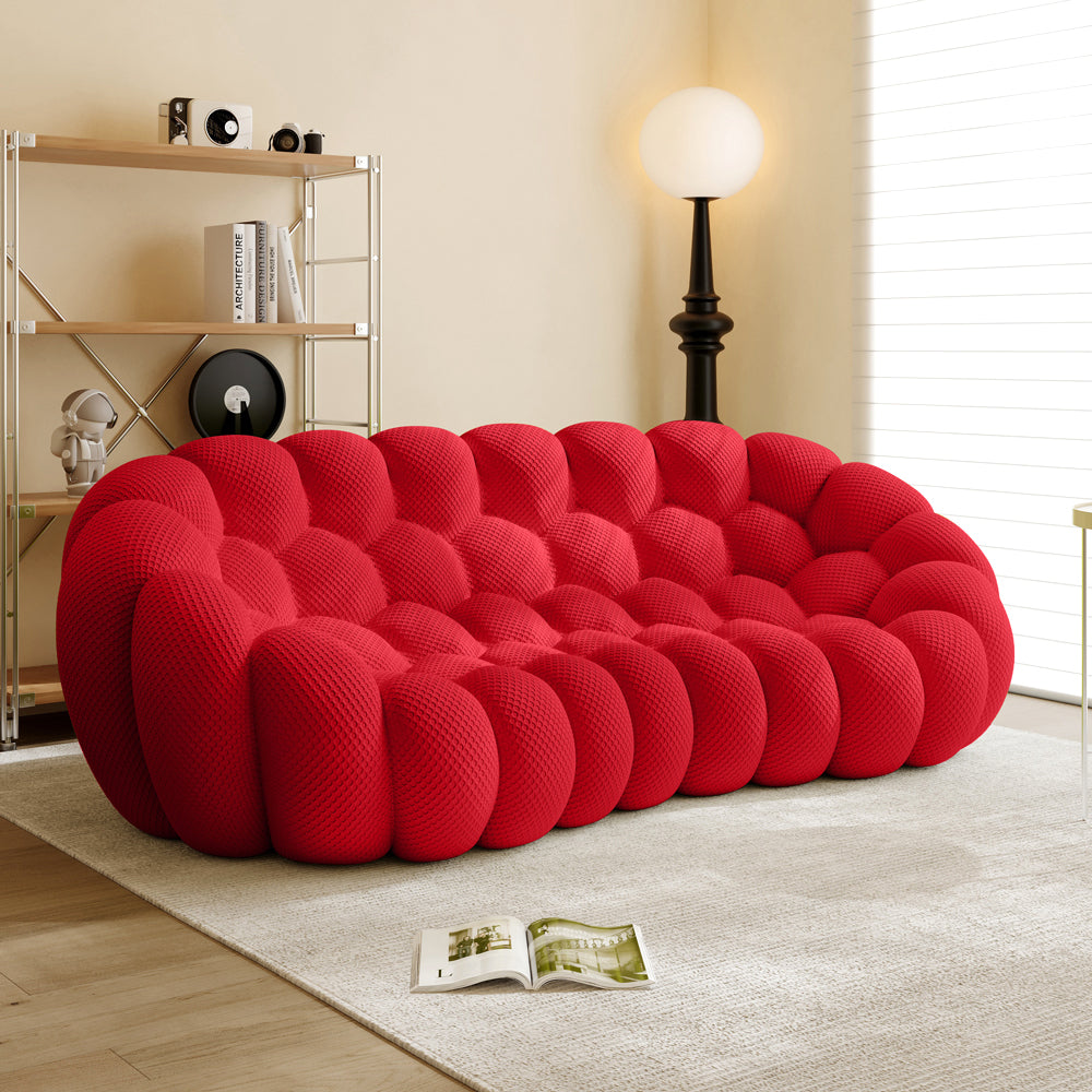 Vacuum Compression Bubble Sofa 3 seat in Red - Lkikos.com