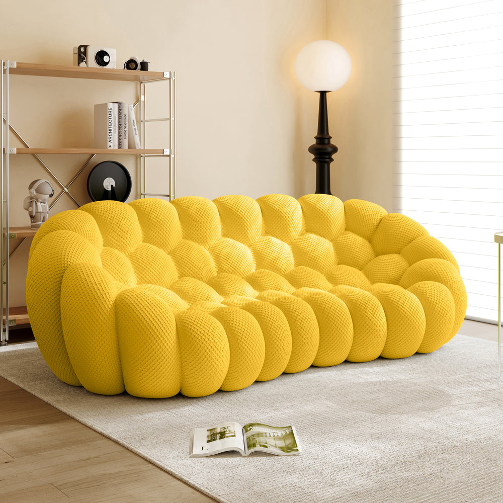 Vacuum Compression Bubble Sofa 3 seat in Yellow - Lkikos.com