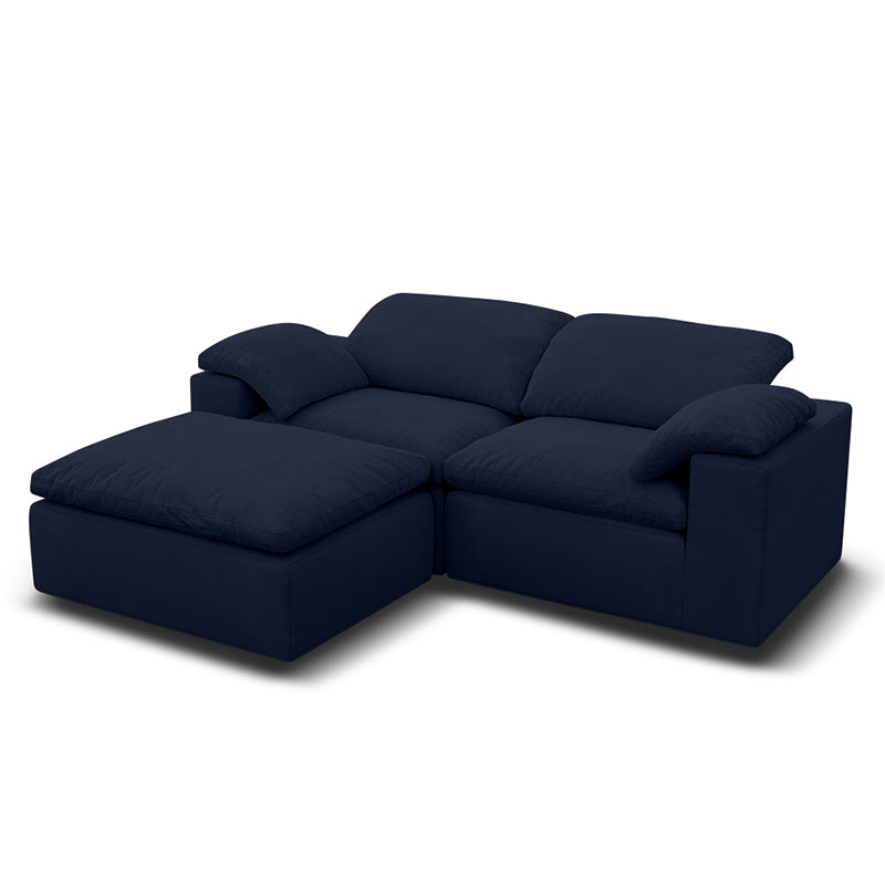 Vacuum Sealed Compression Sofa Velvet Cloud Sofa picture 9 in blue - Lkikos.com